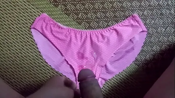 XXX my pink polka dot dress | Cum on panties compilation the best mega Movies