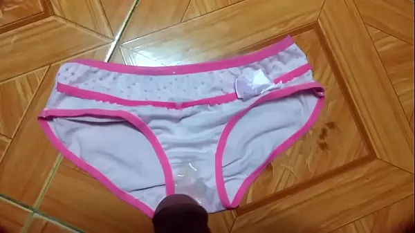 XXX Simple pink border | Cum on panties compilation the best mega Movies