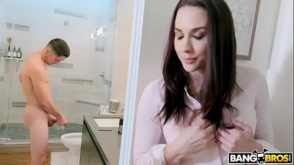 XXX BANGBROS - Stepmom Chanel Preston Catches Jerking Off In Bathroom mega Movies