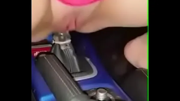 XXX Beautiful girl fucking gear of car on the front seat on fear gear mega Movies
