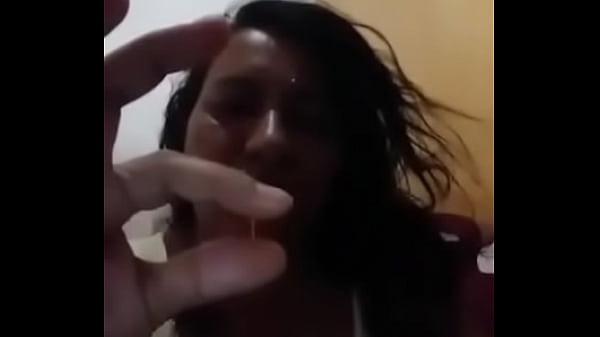 XXX masturbated and showed the gal on her finger megafilmer