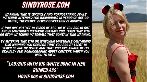 XXX Ladybug big white dong in the ass & prolapse in public ภาพยนตร์ขนาดใหญ่