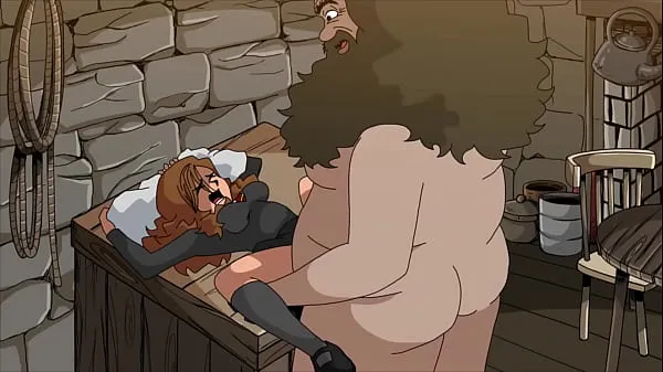 XXX Fat man destroys teen pussy (Hagrid and Hermione mega Movies