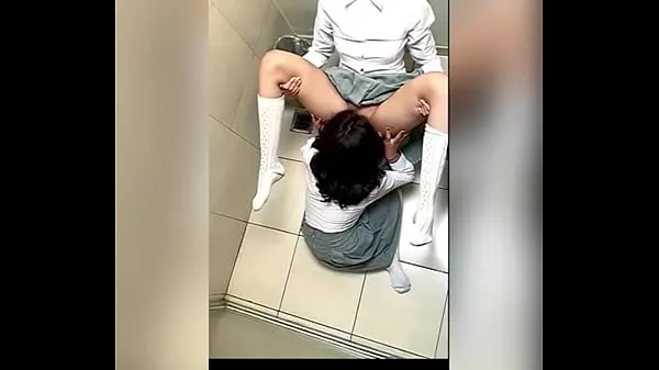 XXX Two Lesbian Students Fucking in the School Bathroom! Pussy Licking Between School Friends! Real Amateur Sex! Cute Hot Latinas mega Movies