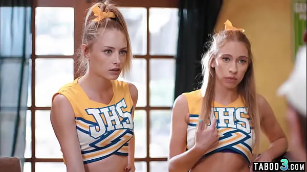 XXX Petite blonde teens Khloe Kapri and Kyler Quinn anal fucked by their coach mega film