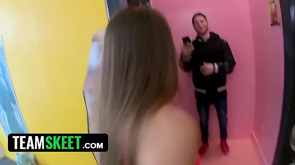 TeamSkeet - Big Assed Latina Babe In Tiny Denim Shorts Gia Derza Twerking On Huge Cock