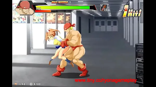 XXX Strong man having sex with a pretty lady in new hentai game gameplay أفلام ضخمة